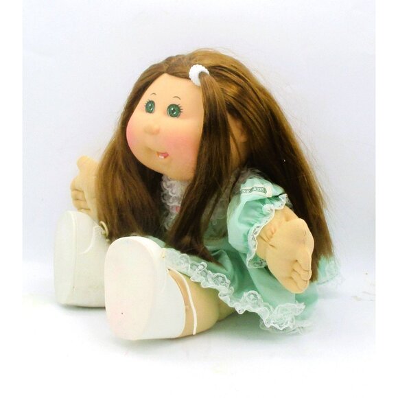 2004 Play Along PA-9 CPK Green Lace Dress Shoes Auburn Hair - Picture 3 of 7